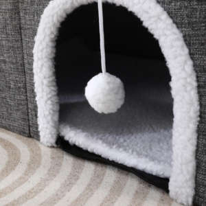 Yıkanabilir kapak ile Modern yumuşak ve peluş kedi beşik kediler için rahat kedi mobilya seti - Product Image 5