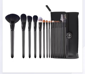 Juego Profesional de 18 Brochas de <span class=keywords><strong>Maquillaje</strong></span> para Base, Ojos y Polvo, con Cerdas Naturales de Animales, Venta al Por Mayor, Marca Personalizada - Product Image 3