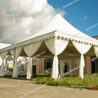 Venta al por mayor China barato lujo exquisito romántico al aire libre blanco evento Pagoda fiesta marquesina Pagoda tienda