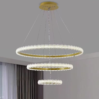 Lustre LED moderne en cristal, très vendu, facile à installer pour chambre, salon et salle à manger, décoration intérieure élégante
