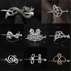 Épingle à <span class=keywords><strong>cheveux</strong></span> <span class=keywords><strong>viking</strong></span> en nœud celtique pour femmes, alliage de zinc, 14 cm, <span class=keywords><strong>bijoux</strong></span> de <span class=keywords><strong>cheveux</strong></span> tendance pour filles - Product Image 1