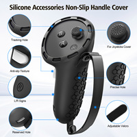 Housse de protection en silicone pour console Meta Quest 3 VR Accessoires 5 en 1 Headset Head Face Cover