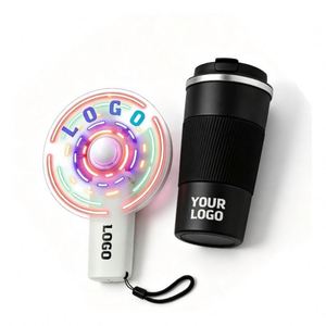 2026 New Trending Wholesale Premium Customized Message Logo Electric Hand Fan for Business Event Promo <b>Gift</b> Mini <b>Small</b> Fans - Product Image 1
