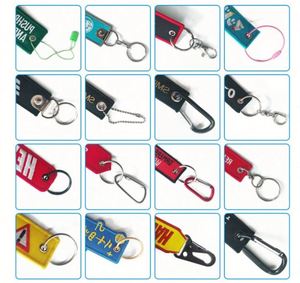 Custom Embroidered <b>Key</b> <b>Chain</b> Red Tag Flights Promotional Gifts Fabric Embroidery Keychains Woven Keychain - Product Image 4