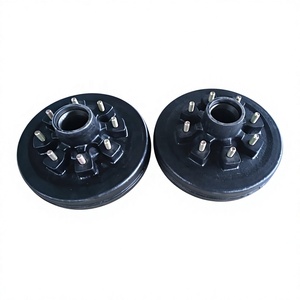 Kit de tambours de remorque 8 trous, cercle de boulons de 6,5 pouces, essieux de remorque de 7000 lb, remplacement pour remorques et semi-remorques - Product Image 1