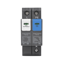 Dispositivo de Protección Contra Sobretensiones BAIWEI BOVVT AC 1P+NPE Tipo Blindado, Tubo de Descarga SPD 275V 385V, Protección Contra Rayos en Modo Diferencial