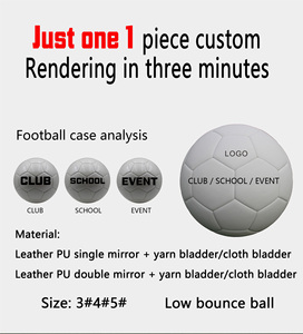Voetbal met aangepast logo, <span class=keywords><strong>PU</strong></span> leer, maat 5 - Product Image 2
