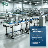 Machine de comptage et de tri automatique pour lecteur de codes QR avec rejet et déviation pour système de convoyeur de ligne de production