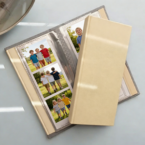 Álbum de fotos 2x6, tipo fotomatón, recargable, con tarjetas hechas a mano, para fiestas, bodas, <span class=keywords><strong>libro</strong></span> de visitas, <span class=keywords><strong>4</strong></span> cortes, sin ácido, estilo vintage, para fotos 2x6 - Product Image 1