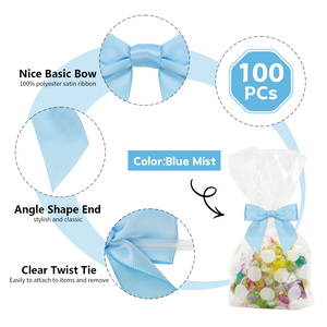 Hot Sale Mini vor gebundene 2,5-Zoll-handgemachte Satin band Schleife Geschenk Crafts Candy Packing Bows für Weihnachts feier Dekoration - Product Image 5