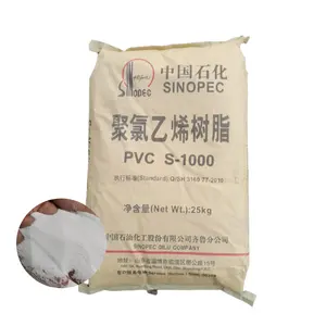 Poudre de résine PVC Sinopec polychlorure de vinyle K60 K-65 K67 SG5 S1000 résine PVC naturelle pour tuyau en feuille de PVC