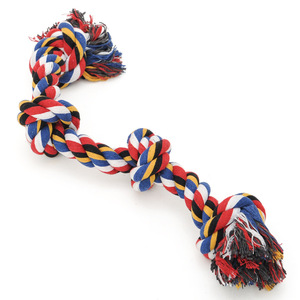 Dog Tug Of War <b>Rope</b> Toy 90cm Striped Polyester Interactive Chewable For Large Dogs Teeth Grinding <b>Exercise</b> - Product Image 2