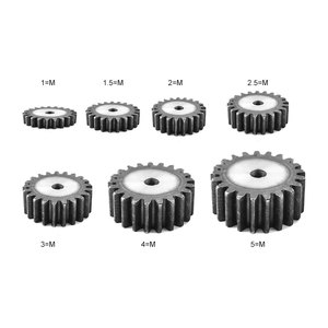 Engrenage hélicoïdal en acier et nylon pour composants en plastique usinés, engrenage hélicoïdal à dents taillées - Product Image 4