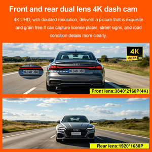 Hot Sales Car Black Box CAR DVR Wifi Gps Dashcam 4k Front and Rear Dual Lens <b>Dash</b> <b>Camera</b> HD Night Vision Dual Lens 4k <b>Dash</b> Cam - Product Image 2