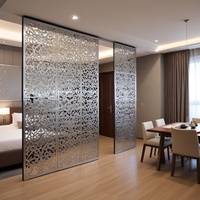 Revêtement en aluminium noir carré en PVDF pour clôture, placage en aluminium conventionnel avec maille en PE, prix réduit, accessoire de main courante