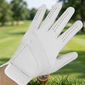 Mens Lambskin Golf <b>Glove</b> Left Hand Genuine Leather Anti Slip Breathable Outdoor Training Professional Soft <b>Grip</b> - Product Image 2