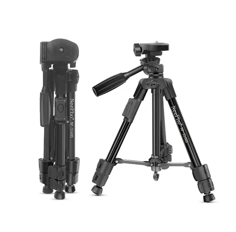 NP-3160S Tripod berdiri Camcorder Video tugas berat profesional untuk kamera