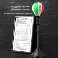 KDST Modèle GH1900Q Ballon de boxe de vitesse et de réflexe en cuir PU et acier, portable, couleur et logo personnalisables, pour adultes et enfants