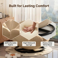 Fauteuil pivotant confortable en forme de pétale, canapé citrouille, chaise de salon individuelle pour le loisir