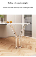 Pieds de table de bureau en acrylique transparents modernes Meubles de salon avec support de pied suspendu Nouveau style Usage général pour la maison