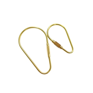 Laiton durable pour porte-clés avec conception de verrouillage à vis stockage pratique petits outils Edc porte-clés Clip crochet laiton vis porte-clés - Product Image 1