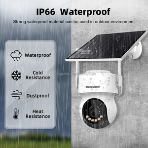 Hong Global 4MP 2K <span class=keywords><strong>IP</strong></span> 24/7 Aufnahme AOV Wireless Solar betriebene PTZ Surveil-Kamera ICSee NO WiFi NO 4G Security CCTV-Solar kamera - Product Image 5