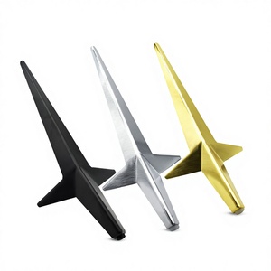 <span class=keywords><strong>Gambe</strong></span> per Divano e Letto in Acciaio Nordico a Tre Punte a Forma di Diamante Allungate - Product Image 1