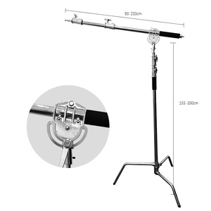 Supporto C in Acciaio Inossidabile <span class=keywords><strong>per</strong></span> <span class=keywords><strong>Fotografia</strong></span> con Braccio Estensibile e Braccio di Supporto Rinforzato - Vendita all'Ingrosso - Product Image 1