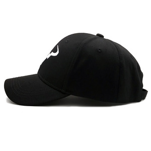 Gorras de Béisbol Oxford Poplin de 6 Paneles, Logotipo Personalizado Bordado con Cuernos de <span class=keywords><strong>Vaca</strong></span>, Gorras Deportivas Unisex Ajustables - Product Image 4