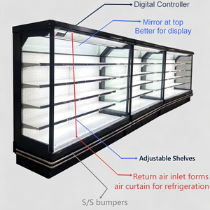 <span class=keywords><strong>Vitrine</strong></span> Réfrigérée Commerciale Prête à l'emploi, <span class=keywords><strong>2m</strong></span>, Refroidissement par Air, Température Unique, pour Fruits et Boissons, En Stock, Prix Abordable - Product Image 6