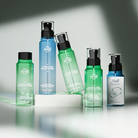 Bouteille pulvérisateur à pompe personnalisée en PET de 100 ml à 200 ml pour cosmétiques, parfums, huiles capillaires, brumes faciales, masques faciaux, shampoings, perruques et lotions