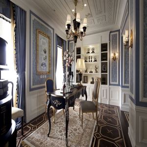 Panneaux muraux intérieurs de luxe modernes en bois brun, en plastique, imperméables, ignifuges, écologiques, pour villa haut de gamme - Product Image 3