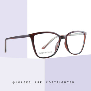 Montures de lunettes rectangulaires Falai TR87099, protection anti-lumière bleue, monture complète, unisexe, verres en acétate - Product Image 2