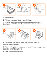 Bloc-notes artistique 3D détachable Magic Tear Off, vente en gros d'usine, cadeau créatif pour les clients