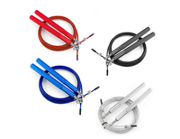 Corde à sauter de 3 m avec manche en aluminium et câble en acier (diamètre de la corde 2,5 mm) pour usage domestique - Durable et de haute qualité