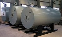 Chauffe-huile thermique horizontal à tubes de fumée basse pression YYQW 700 kW, chaudière à huile chaude au gaz/diesel pour usine agroalimentaire