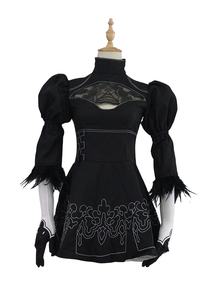 <span class=keywords><strong>Nier</strong></span> <span class=keywords><strong>Automata</strong></span> personnage féminin <span class=keywords><strong>Cosplay</strong></span> Anime robe YoRHa n ° 2 Type B Halloween Performance Costume ensemble - Product Image 2