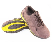Chaussures de sécurité basses en cuir nubuck à embout d'acier, prix direct usine, normes de sécurité élevées, en promotion