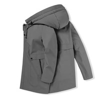 ODM OEM Veste parka longue d'hiver pour hommes Manteau de randonnée d'extérieur en tissu tissé Manteaux Pour Hommes