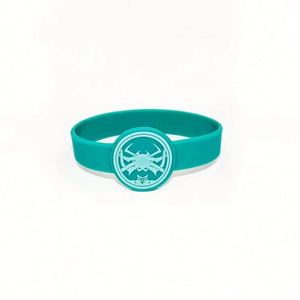 Bracelet en silicone personnalisé pas cher avec logo rond promotionnel, bracelet de montre en silicone sur mesure - Product Image 4