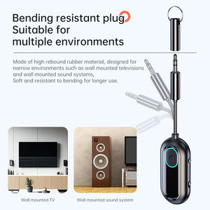 Adaptador de audio Bluetooth 2 en 1 Adaptador de transmisor de audio inalámbrico Bluetooth Air in Flight para hasta 2 auriculares - Product Image 4