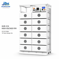 Batterie LiFePO4 intégrée HV ESS 314Ah 51.2V pour stockage d'énergie solaire, empilable, avec CAN séparé, de qualité industrielle, pour rack domestique BESS moderne