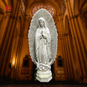 Escultura clásica de mármol blanco Virgen estatua de Nuestra Señora <span class=keywords><strong>Guadalupe</strong></span> para Iglesia - Product Image 5