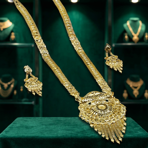 Wholesale Fashion 14K 18K 24K Micro Gold Plated <b>Necklaces</b>, Traditional <b>Long</b> <b>Necklaces</b>, Micro Gold Filled Brass <b>Long</b> Jewelry Set. - Product Image 3