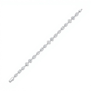 Bracelet tennis en argent S925 avec moissanite taille brillant rond sertie à griffes, certificat GRA pour bijoux cadeaux - Product Image 3
