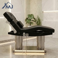 Table de massage électrique en cuir PU pour esthéticienne, tatouage cosmétique facial, lit de beauté
