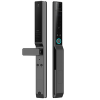 Serrure intelligente étanche Tuya à reconnaissance faciale et veineuse, verrouillage automatique, application TT, empreinte digitale, en aluminium mince pour portes