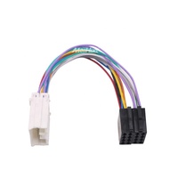 Meihua adaptor konektor Radio mobil, Universal ISO kabel Harness untuk Mitsubishi Auto DVD CD Player