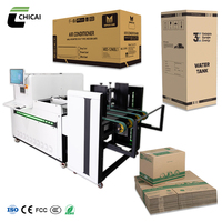Chicai Automático HP A3 Impresora de inyección de tinta de un solo paso 1200cm para plantas de cartón Bolsa de papel Kraft de cartón corrugado Imprimante