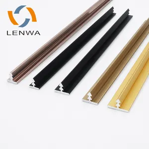 LENWA Dải Trang Trí Cạnh Chữ T Bằng Nhôm Kim Loại Nhôm Trang Trí MOQ Thấp Dải Trang Trí Viền Đồ Nội Thất Bàn Hình Chữ T